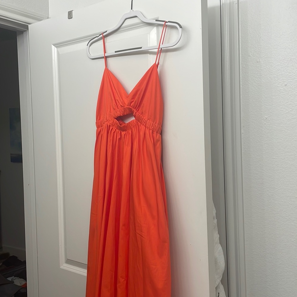 Vin long Orange Summer Dress!